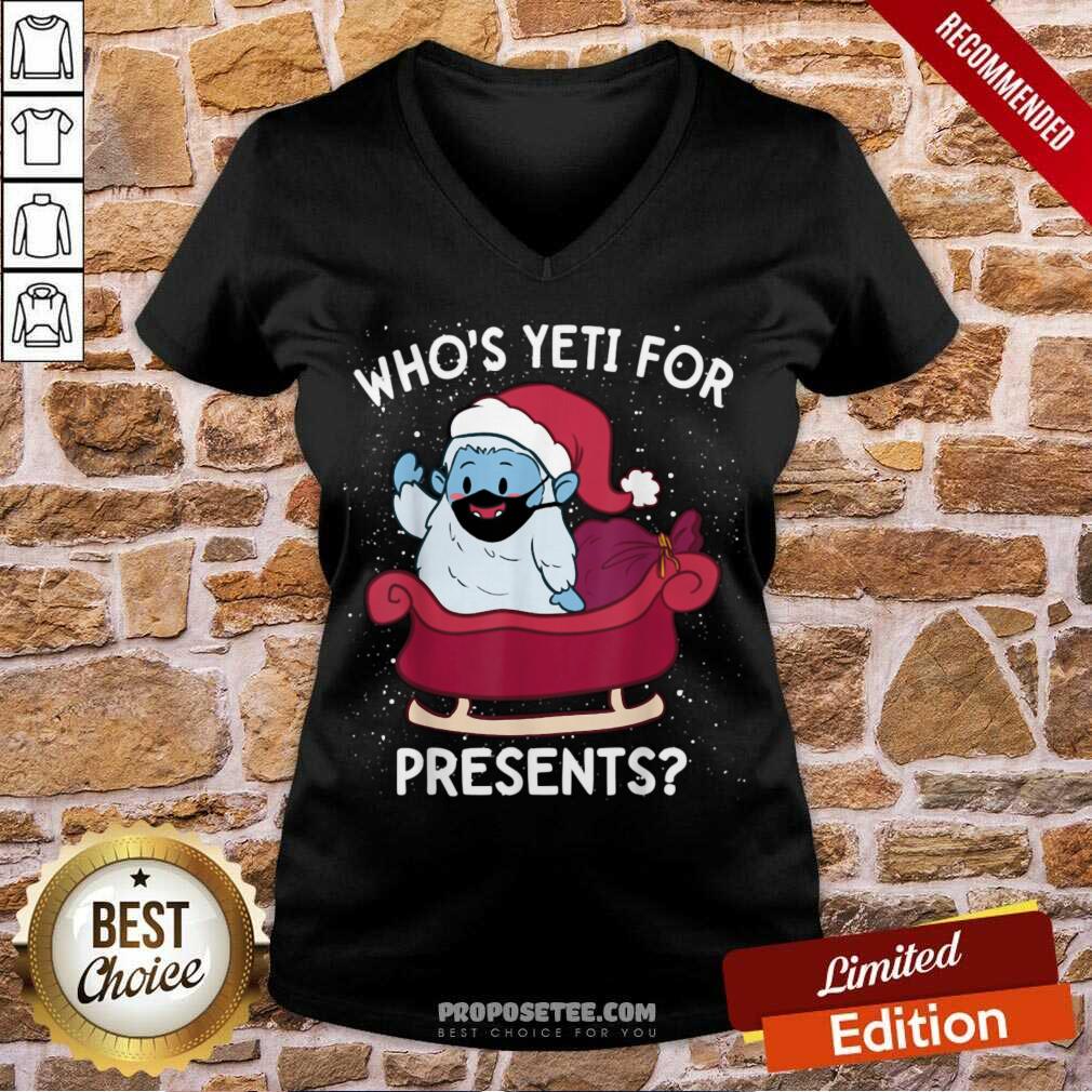 Top Yeti For Presents Christmas Quarantine 2020 Quote Meme Shirt - Image 3
