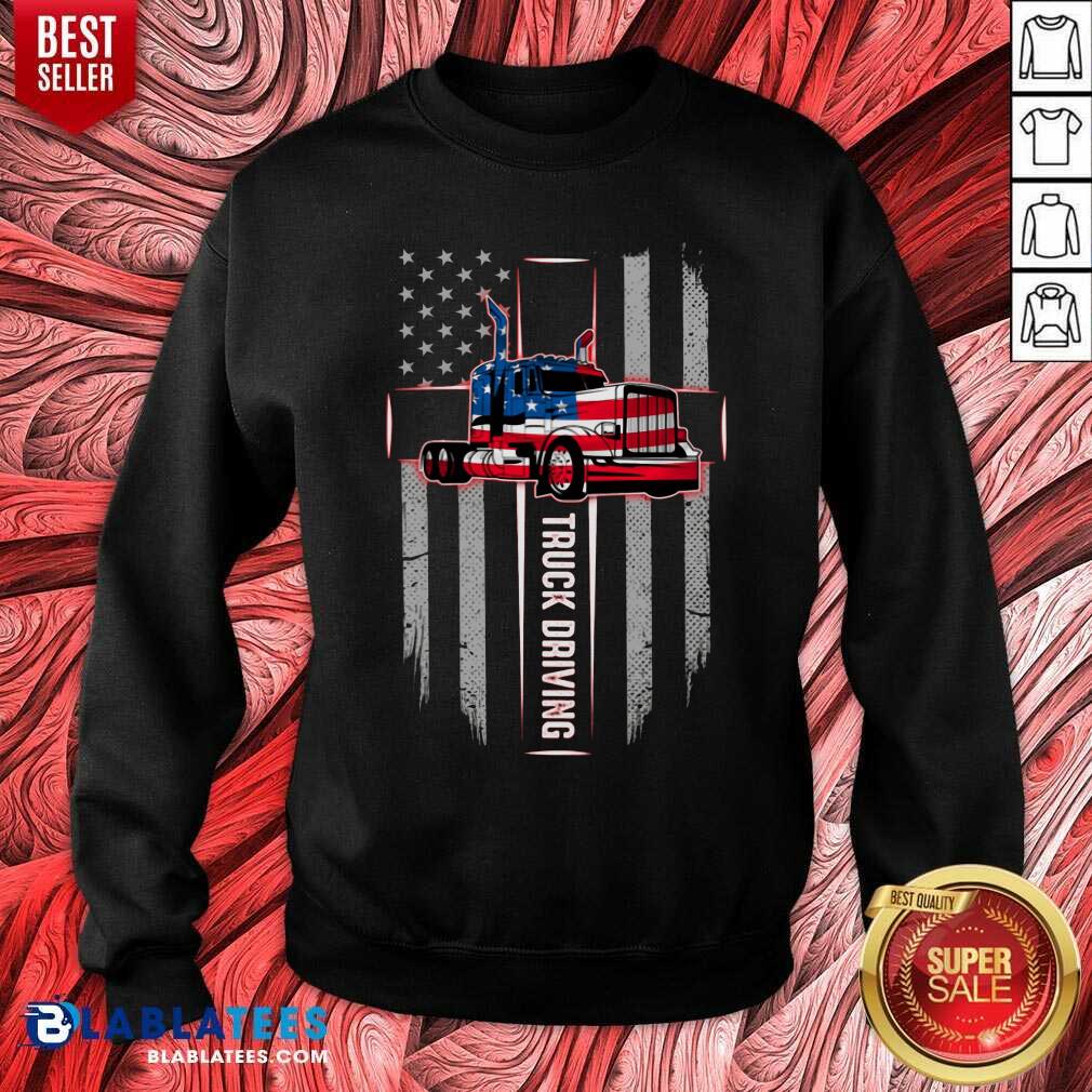 Truck Driving 4th Of July Shirt - Image 4