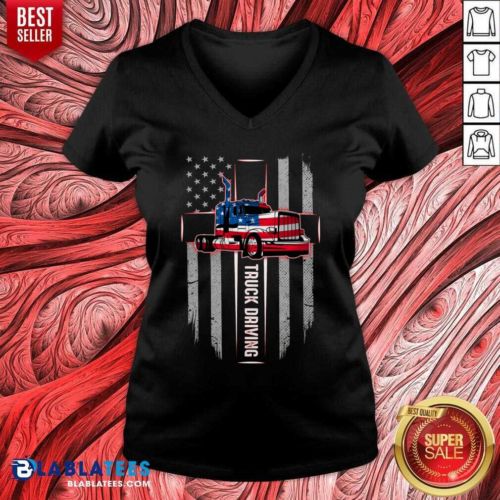 Truck Driving 4th Of July Shirt - Image 2