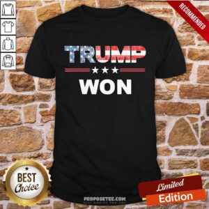 Trump Won 4th Of July American Flag Shirt