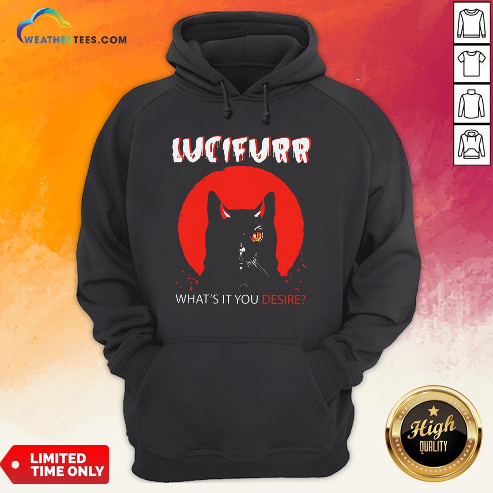 Trust Black Cat Lucifurr What’s It You Desire Shirt - Image 5