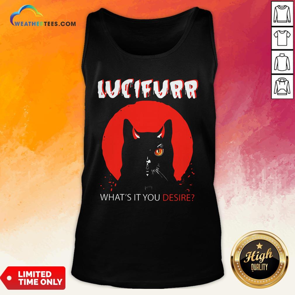 Trust Black Cat Lucifurr What’s It You Desire Shirt - Image 3
