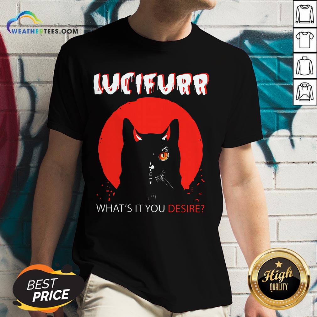 Trust Black Cat Lucifurr What’s It You Desire Shirt - Image 2