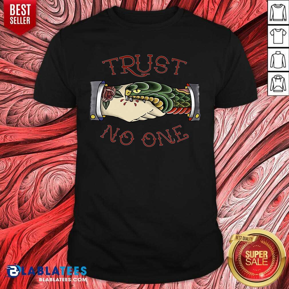 Trust No One American Traditional Tattoo Shirt