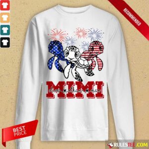 Alternative view of Turtle Mimi Olive Than Mai 4th Of July Shirt