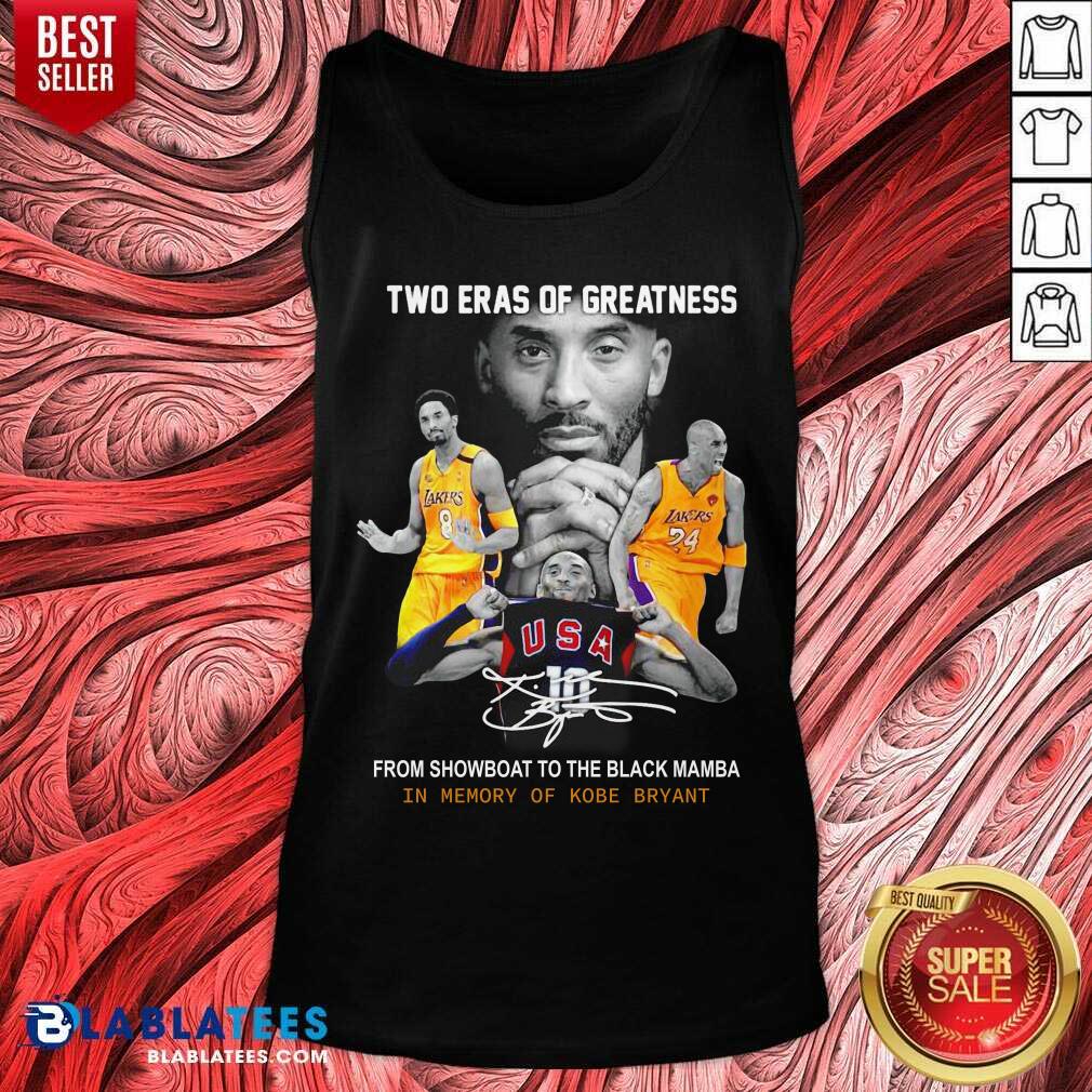 Two Eras Of Greatness From Showboat To The Black Mamba In Memory Of Kobe Bryant Shirt - Image 3