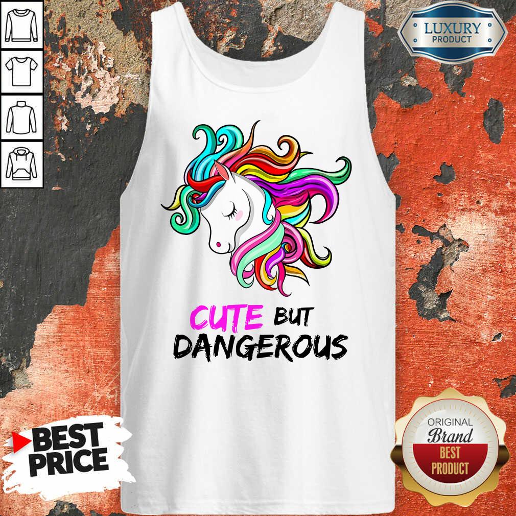 Unicorn Cute But Dangerous Shirt - Image 4