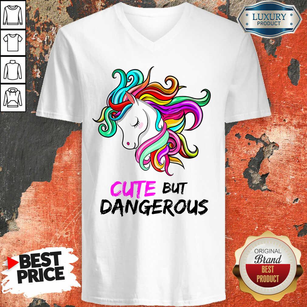 Unicorn Cute But Dangerous Shirt - Image 3