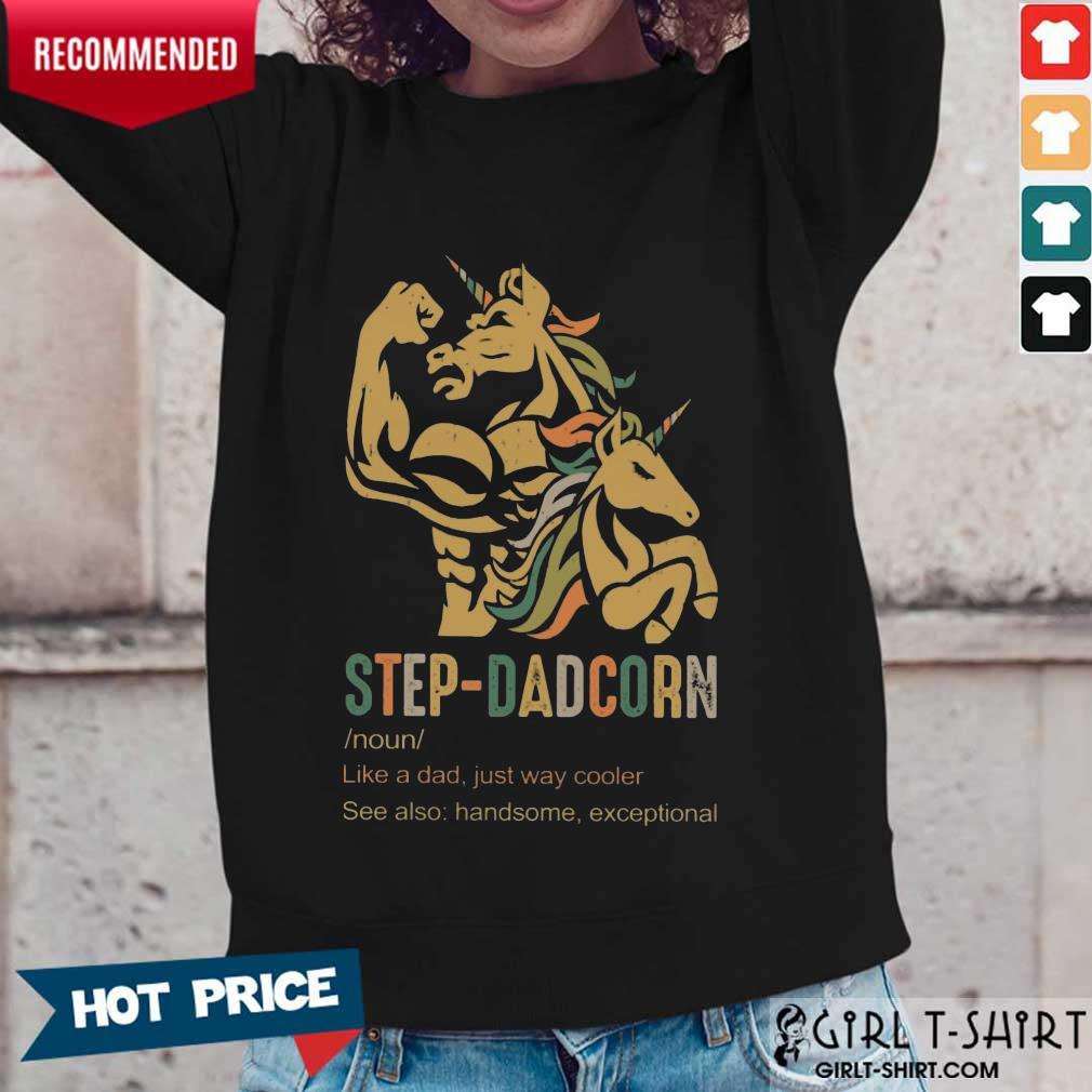 Unicorn Step-dadcorn Vintage Shirt - Image 5