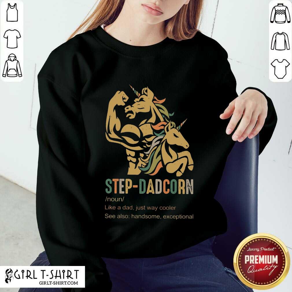 Unicorn Step-dadcorn Vintage Shirt - Image 4