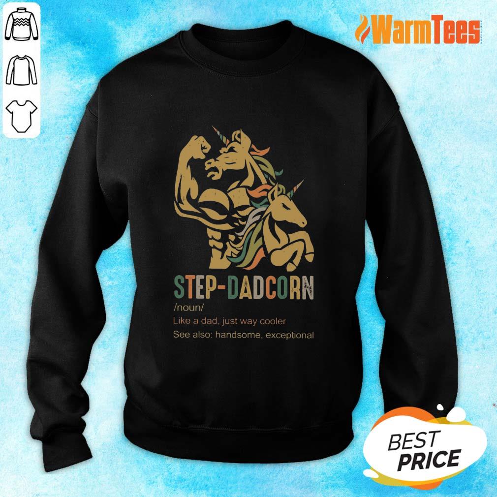 Unicorn Step-dadcorn Vintage Shirt - Image 5