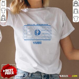Alternative view of Dallas Mavericks 2024 NBA Playoffs Fast Break Opportunity T-Shirt