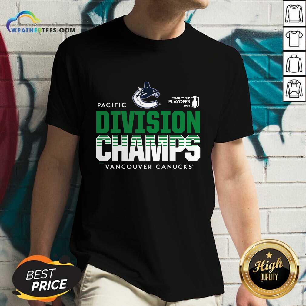 Vancouver Canucks 2024 Pacific Division Champions T-Shirt - Image 2