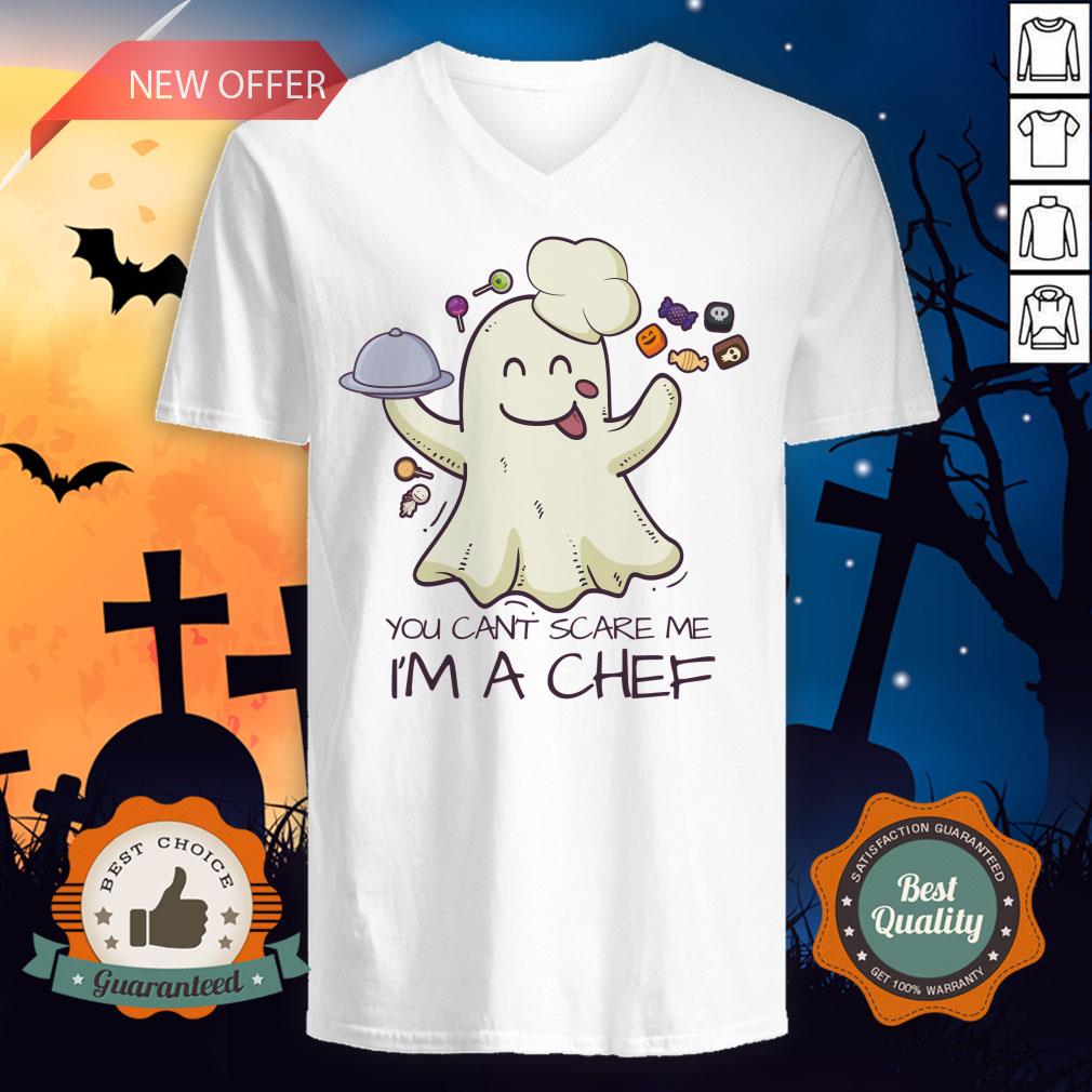 You Can't Scare Me I'm A Chef Boo Halloween Shirt - Image 3