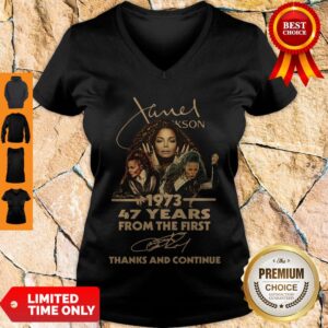 Alternative view of Cute Nice Janet Jackson 47 Years Of 1973-2020 Signatures Thank You For The Memories Shirt