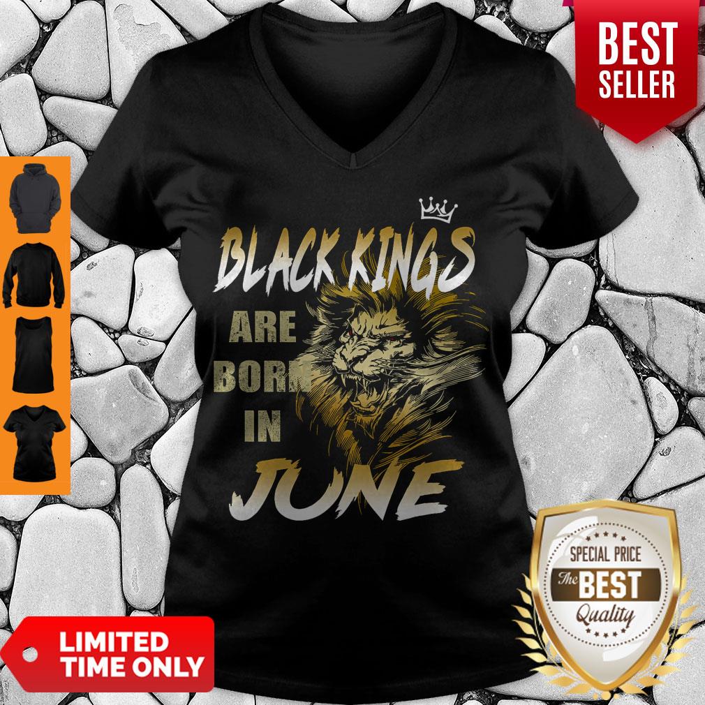 Good Lion Black Kings Are Born In June T-Shirt - Image 4