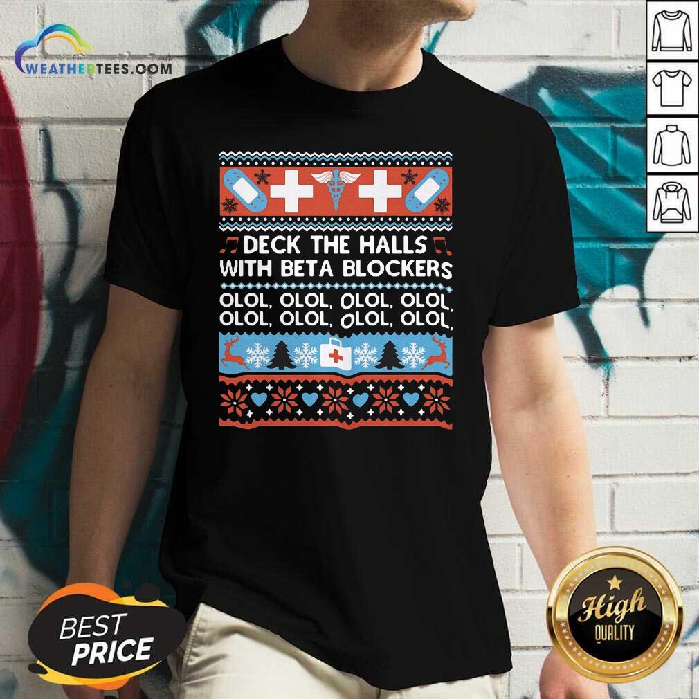 Premium Deck The Halls With Bet A Blockers Shirt - Image 5