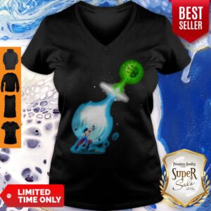 Alternative view of Funny Goku Kamehameha Vs Coronavirus Shirt