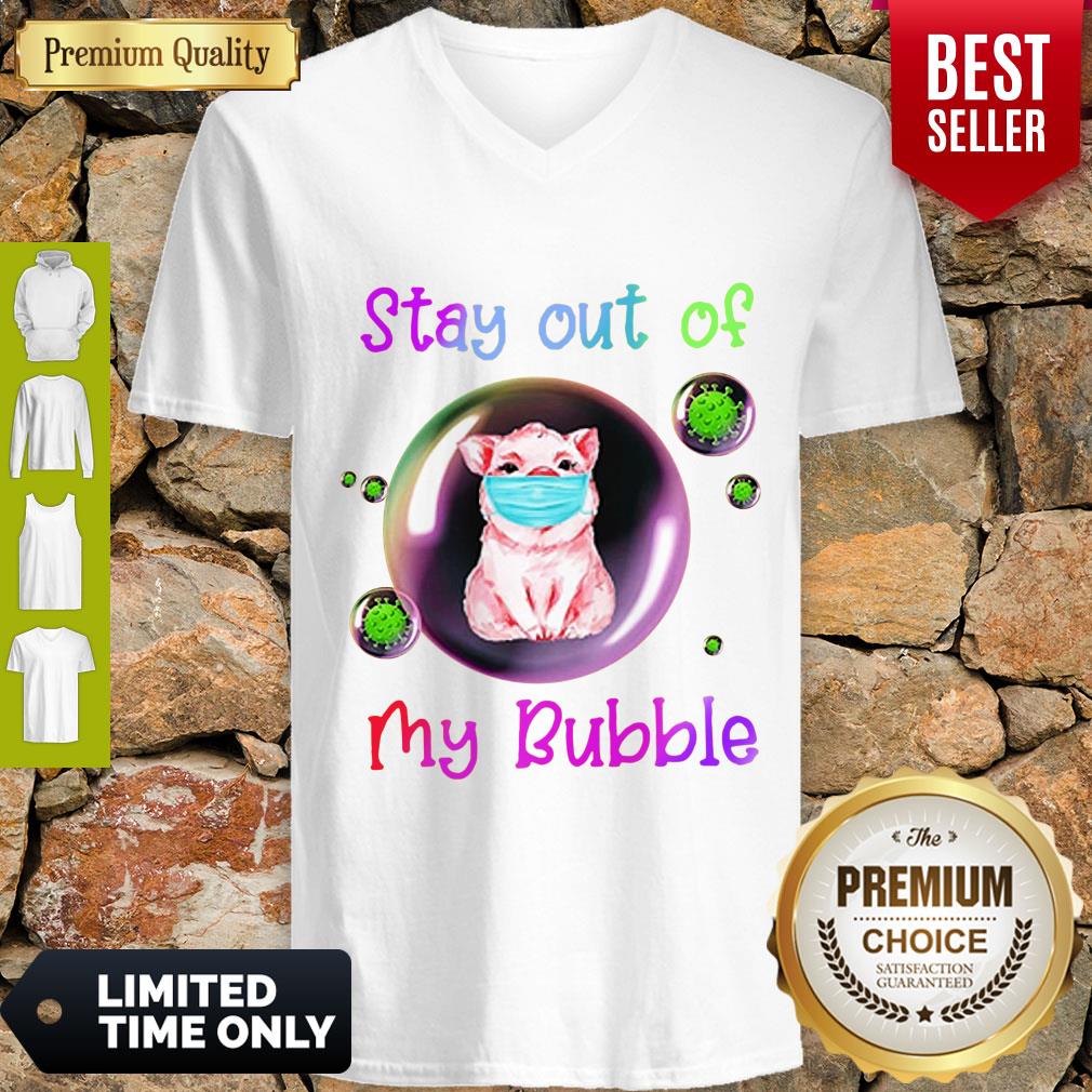 Official Stay Out Of My Bubble Shirt Pig Lovers Shirt - Image 3