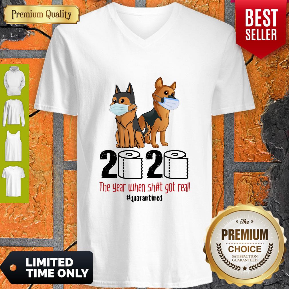 Nice Kunming Wolfdog Face Mask 2020 The Year When Shit Got Real Quarantined Shirt - Image 4