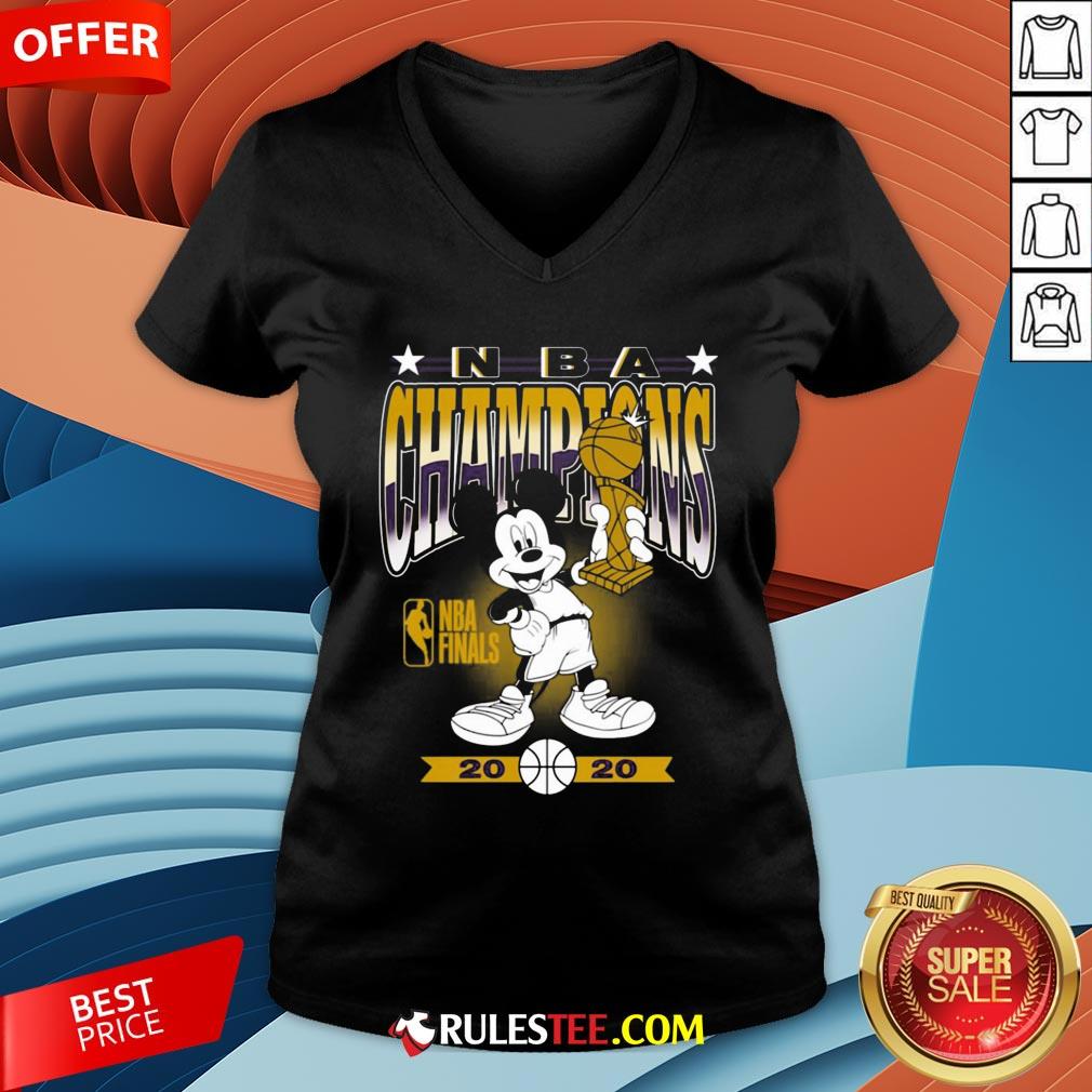 Lakers 2020 NBA Champions Mickey Mouse Shirt - Image 4