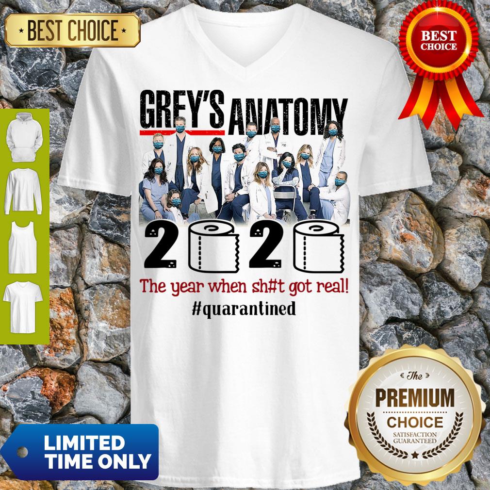 Official Grey’s Anatomy 2020 The Year When Shit Got Real #Quatantined Shirt - Image 3