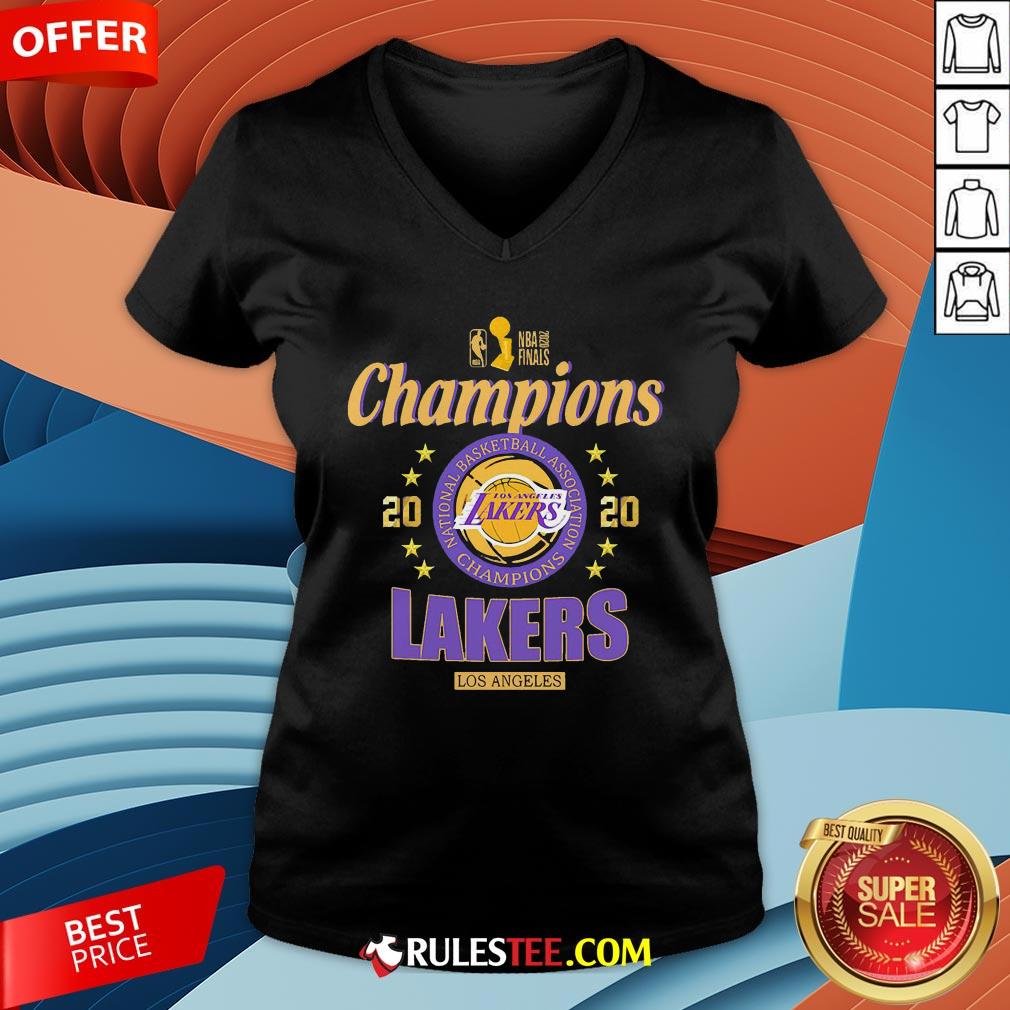 2020 Los Angeles Lakers National Basketball Association Champions Shirt - Image 4