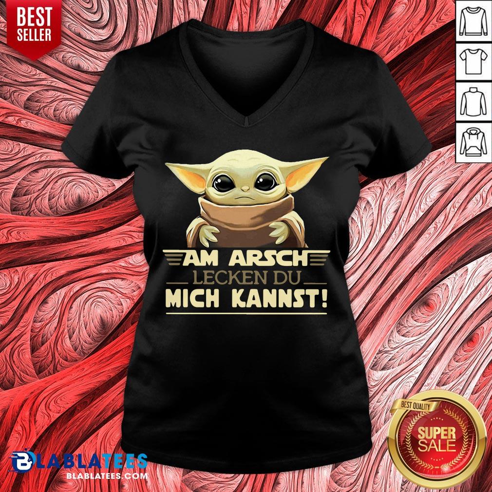 Awesome Baby Yoda Am Arsch Lecken Du Mich Kannst Shirt - Image 3