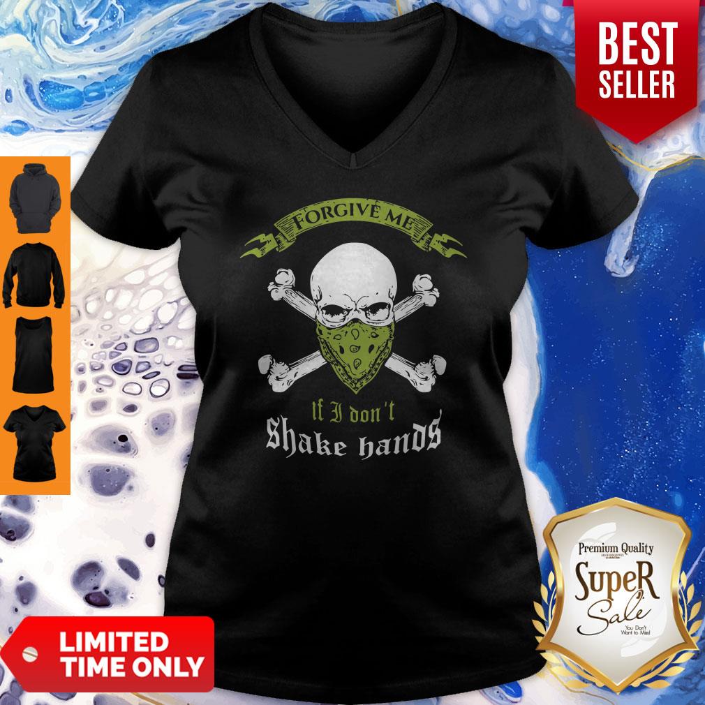 Skull Forgive Me If I Don’t Shake Hands Coronavirus Shirt - Image 5