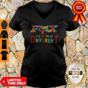 Alternative view of Pretty Fox Austim Its Ok To Be Different Shirt