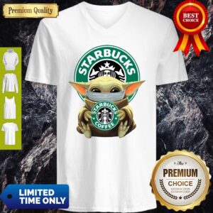 Alternative view of Original Baby Yoda Face Mask Hug Starbucks Coffee Shirt