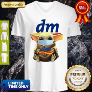 Alternative view of Good Baby Yoda Face Mask Hug DM Shirt