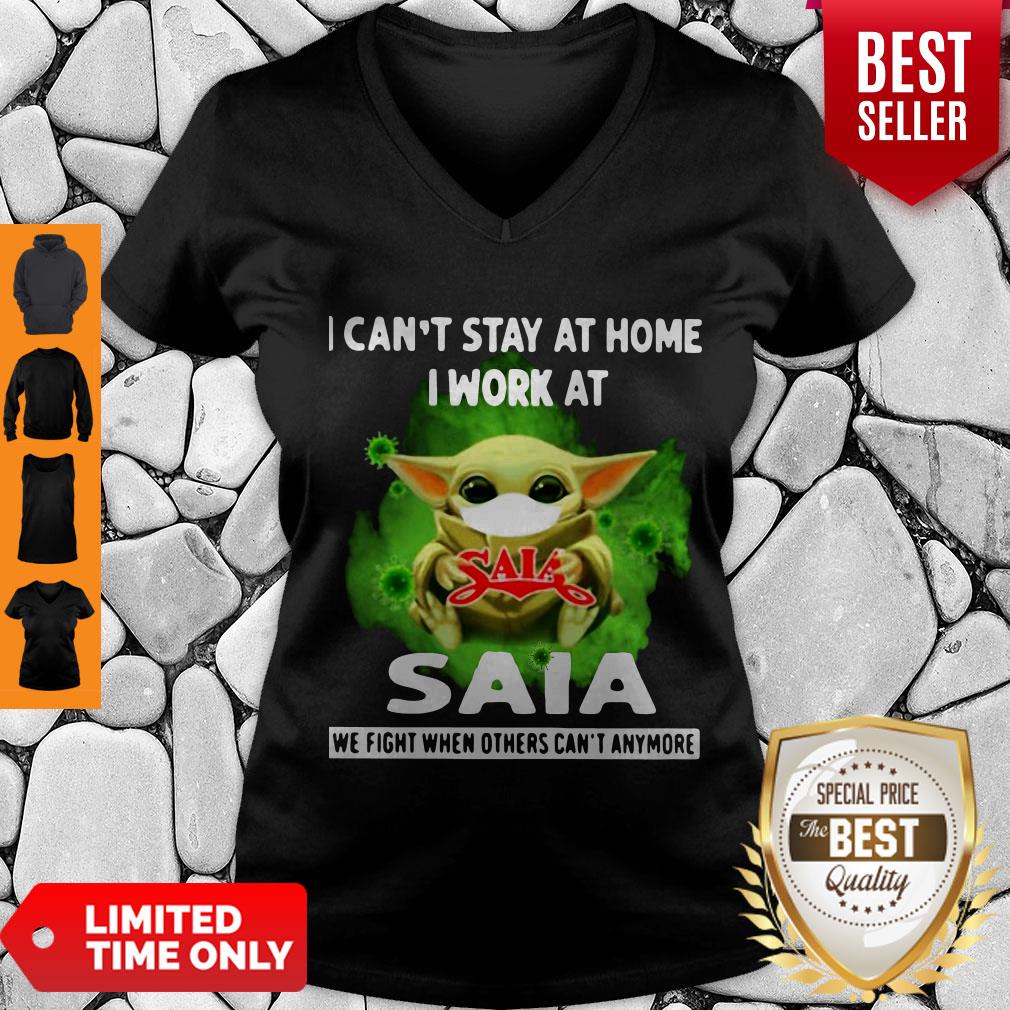Top Baby Yoda I Can’t Stay At Home I Work At Air France Coronavirus Shirt - Image 4