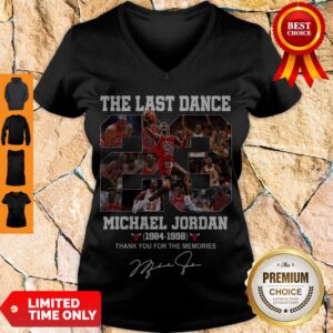 Alternative view of Top Michael Jordan The Last Dance 1984-1998 Thank You For The Memories Shirt