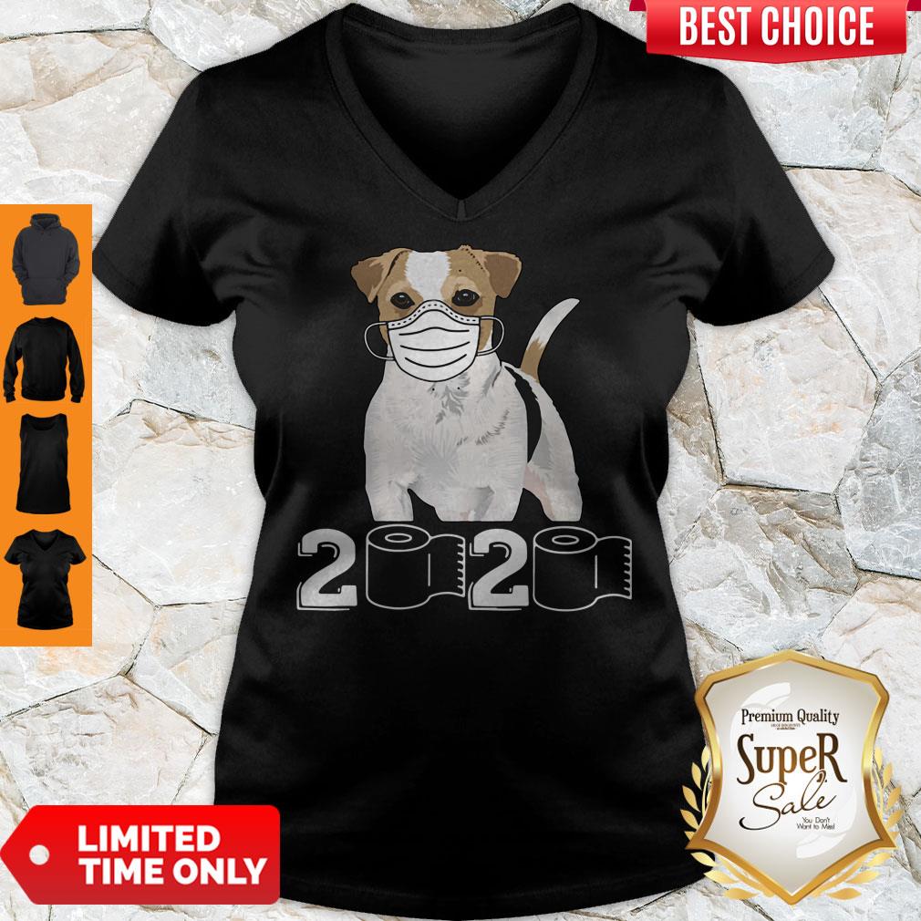 Premium Jack Russell Mask 2020 Toilet Paper Shirt - Image 2