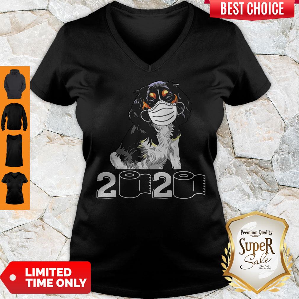 Pretty Cavalier King Mask 2020 Toilet Paper Shirt - Image 2