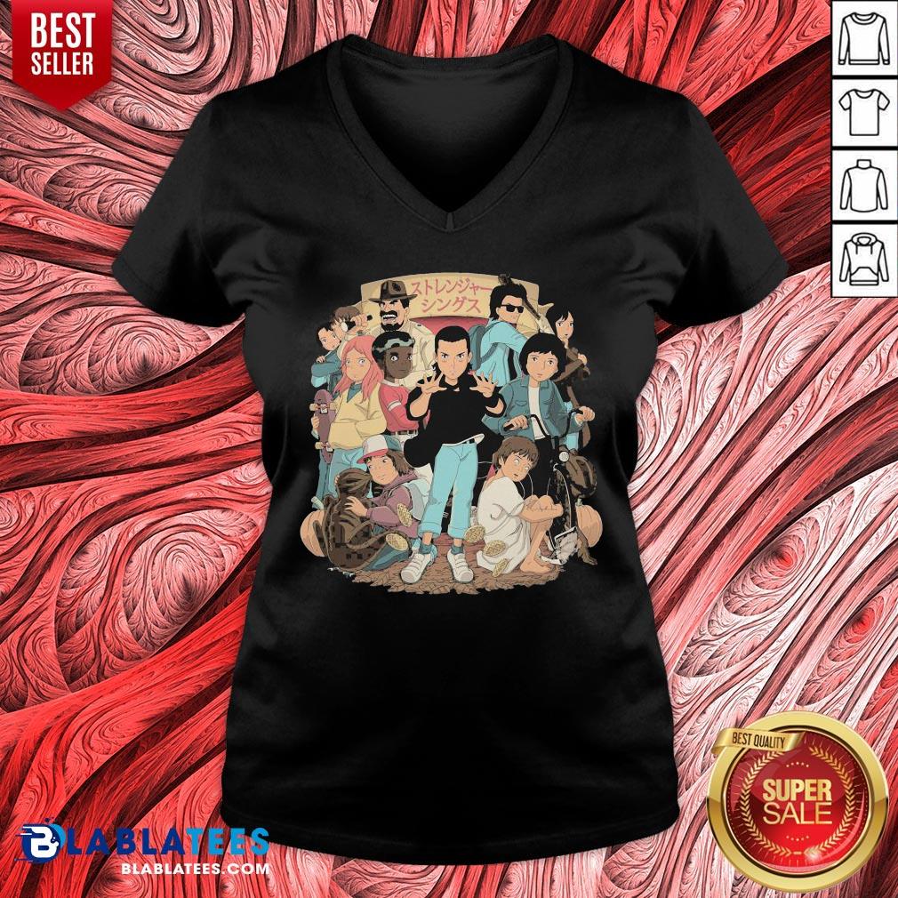 Official Stranger Things And Studio Ghibli Shirt - Image 3
