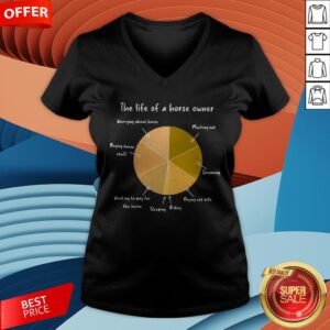 Alternative view of The Life Of A Horse Owner Worrying About Horse Mucking Out Shirt
