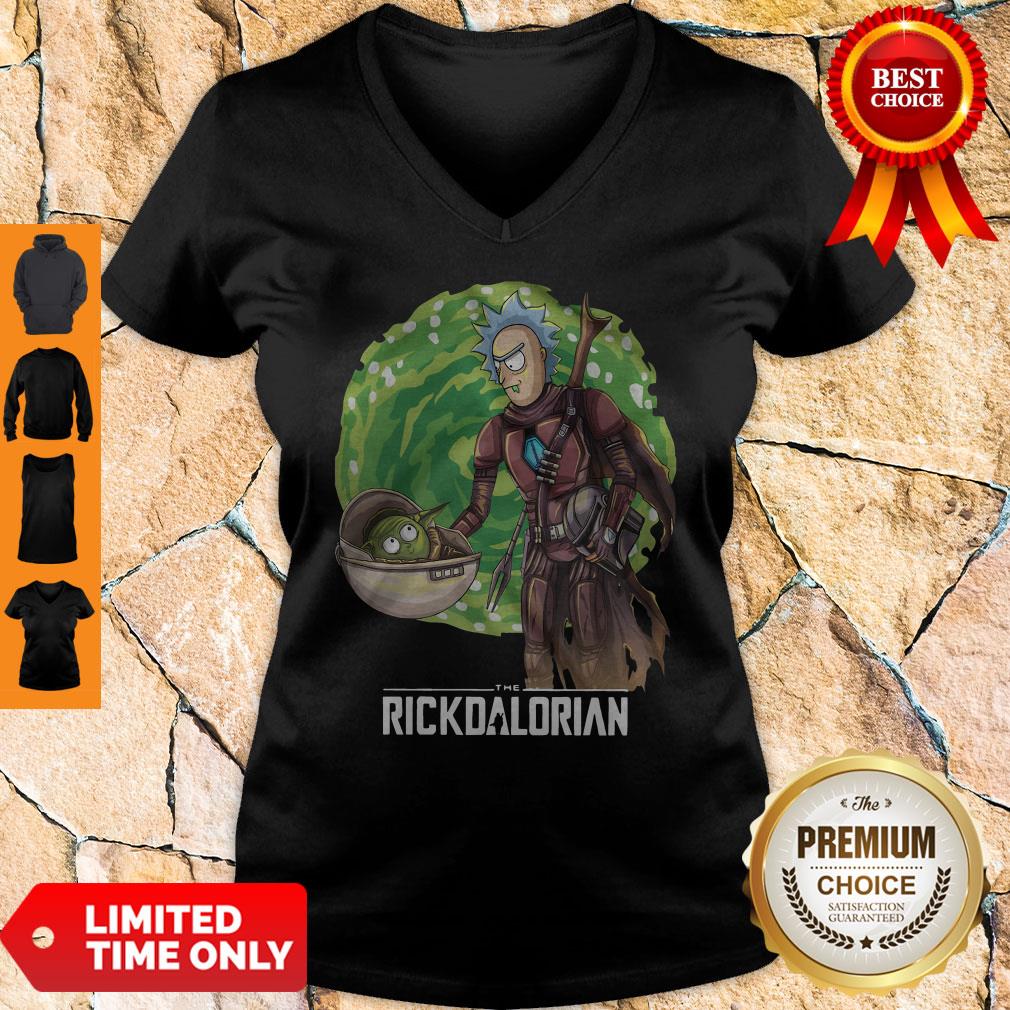 The Rickdalorian Baby Yoda And Rick Morty Shirt - Image 3