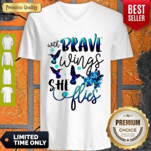 Alternative view of Pretty With Brave Wings She Flies Shirt