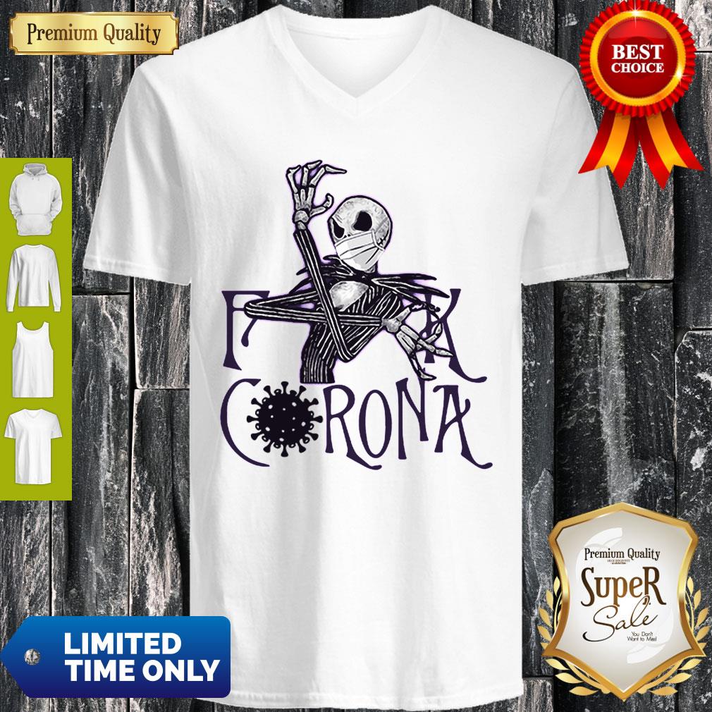 The Nightmare Before Jack Skellington Fuck Coronavirus Shirt - Image 3