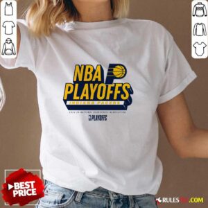 Alternative view of Indiana Pacers 2024 NBA Playoffs Defensive Stance T-Shirt