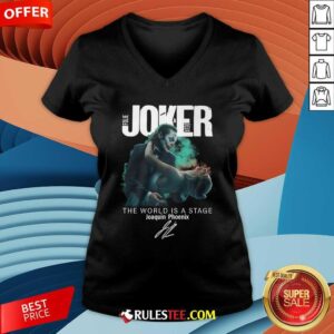 Alternative view of Joker Folie A Deux The World Is A Stage Joaquin Phoenix T-Shirt
