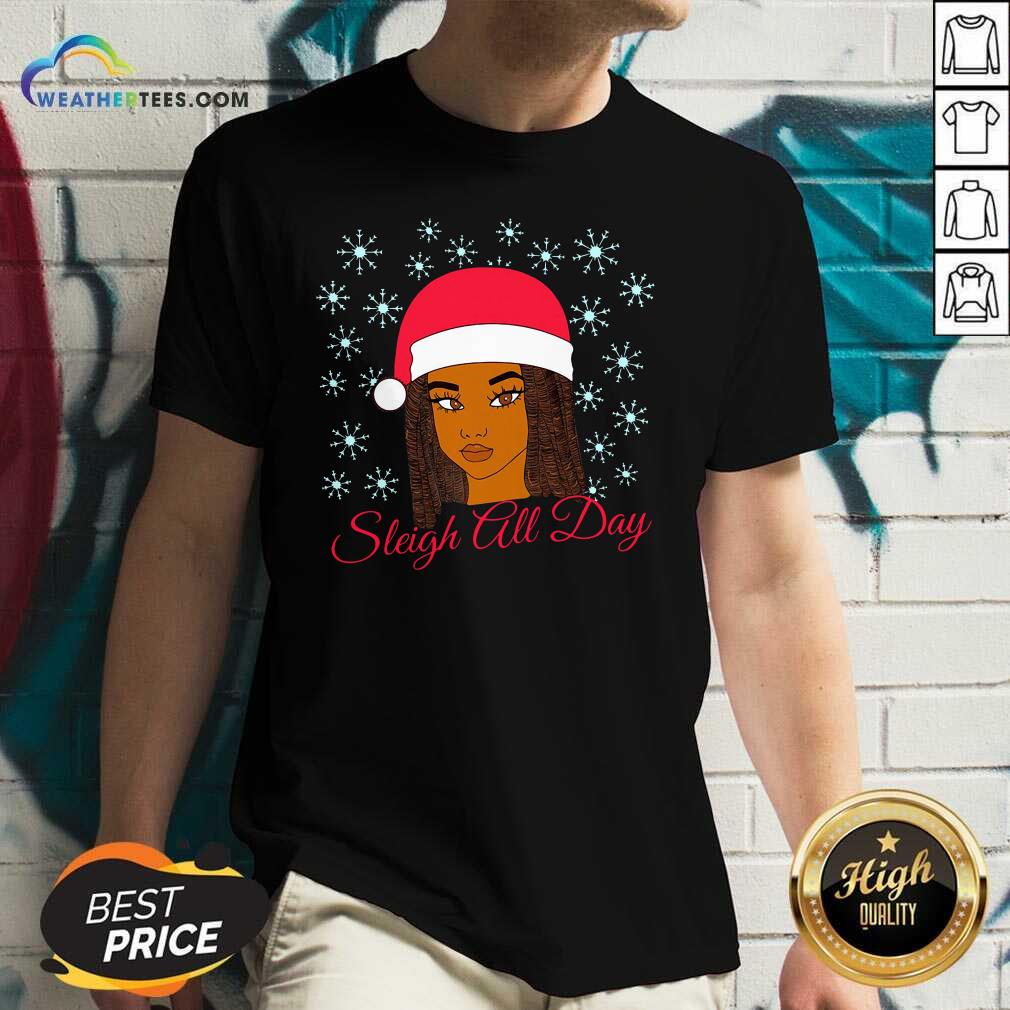 Original Christmas Melanin Sleigh All Day Shirt - Image 4