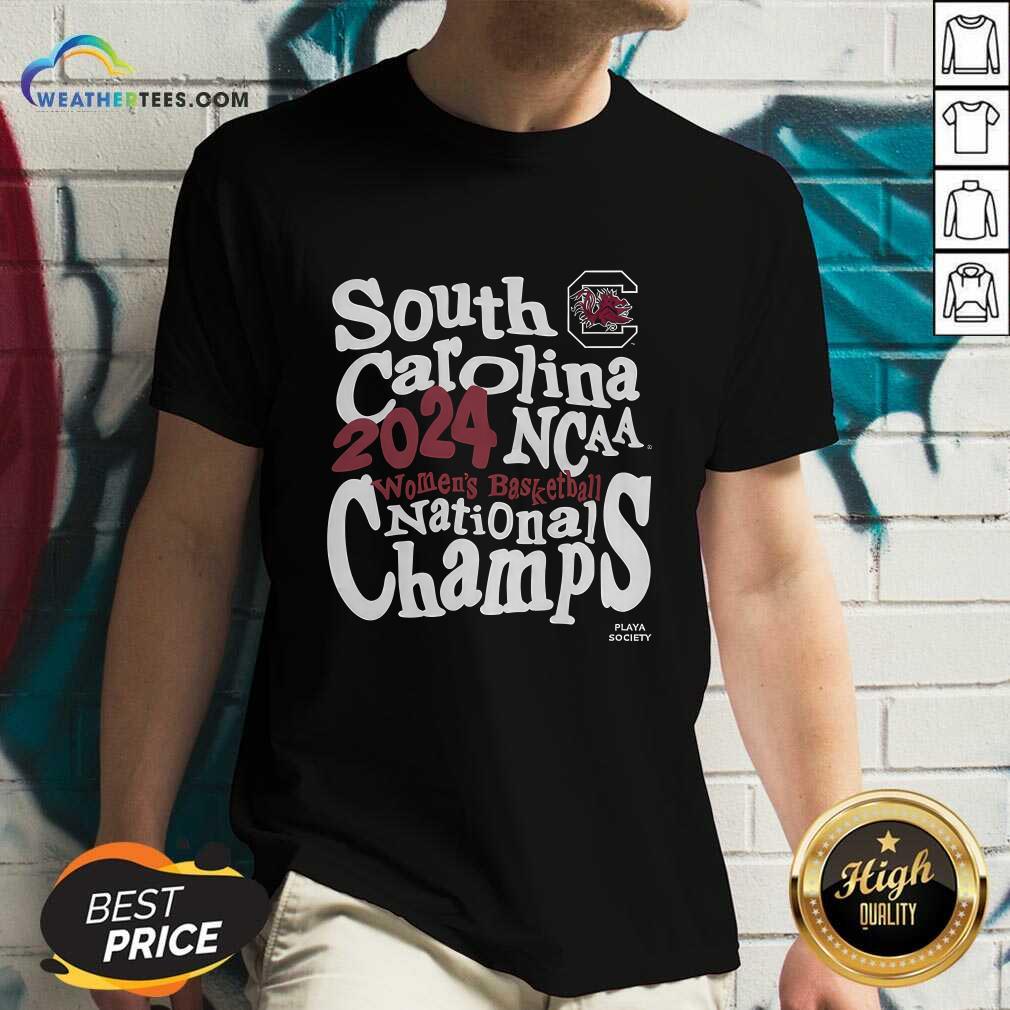 Playa Society 2024 South Carolina NCAA Women's Basketball National Champs T-shirt - Image 2