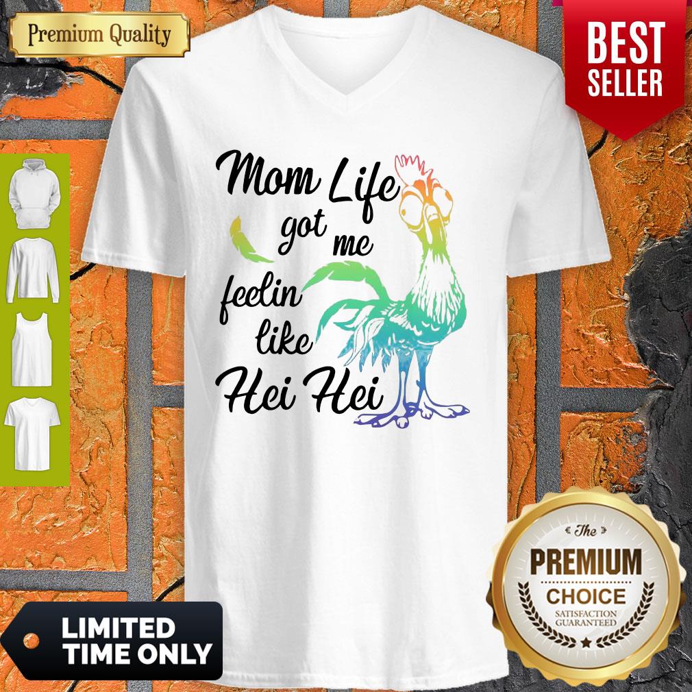 Funny Moana Chicken Mom Life Got Me Feelin Like Hei Hei Shirt - Image 3