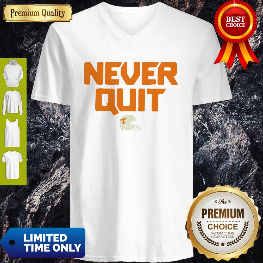 Never Quit Tennessee Volunteers Football Shirt - Image 3