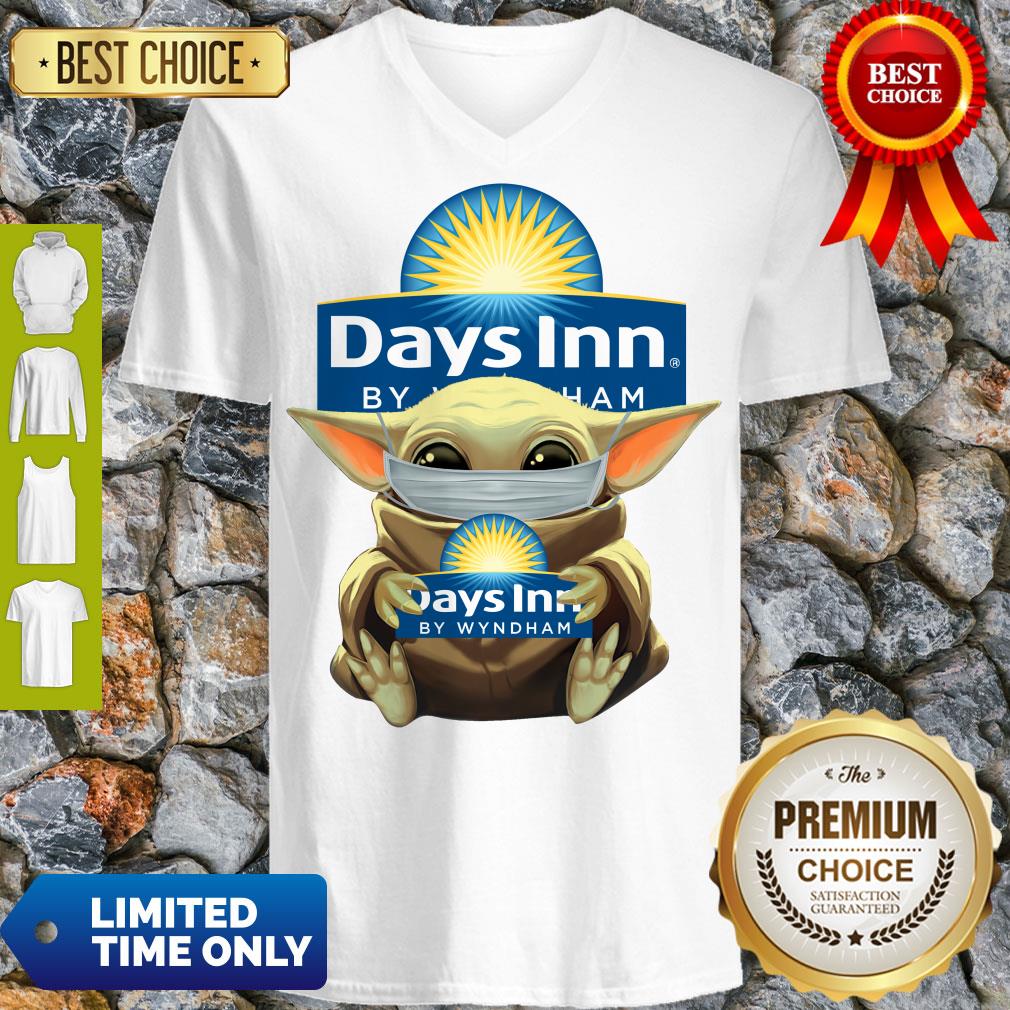 Pretty Baby Yoda Mask Hug Days Inn By Wyndham Shirt - Image 4