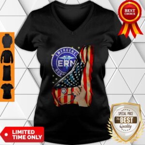 Alternative view of Official Emergency Room And American Flag Shirt
