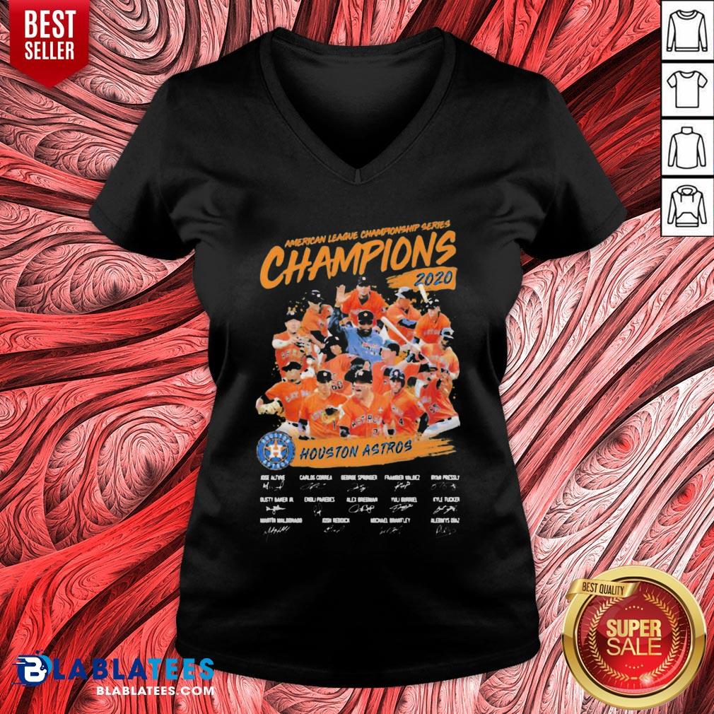 Hot American League Championship Series Champions Houston Astros Signatures Shirt - Image 3